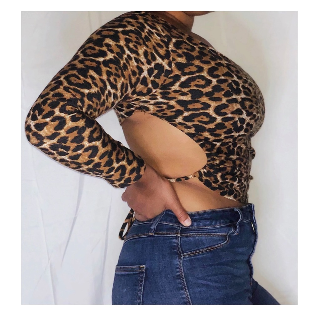 Leopard Crop Top